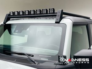 Ford Bronco Roof Rack - ZROADZ - 2 Door - Kit w/ Amber & White LED Pods